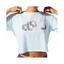 Playera Cropped Asics Mujer