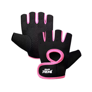 Guantes negro/rosa