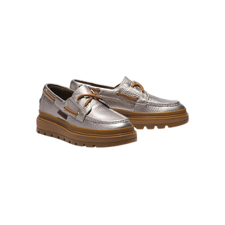 Timberland Ray City Boat Shoes Silver Women's